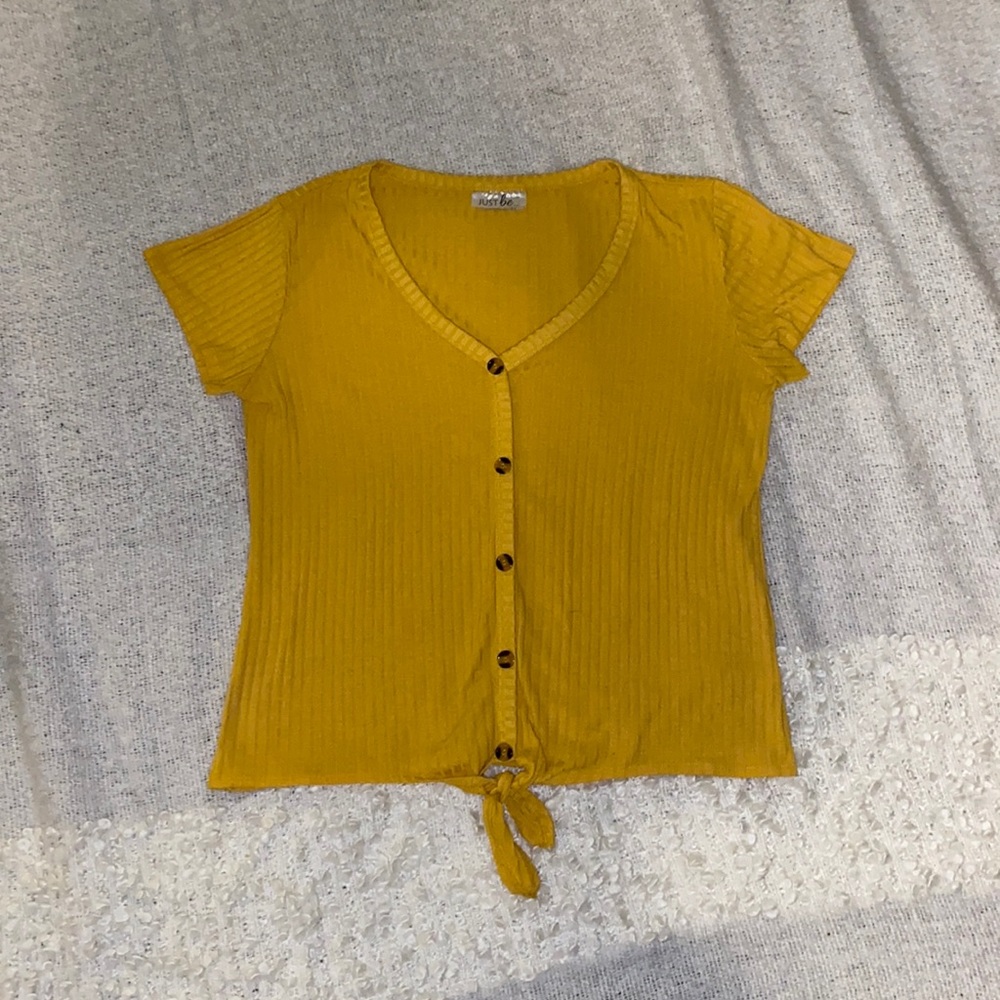 Yellow Button Up Blouse